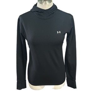 Under Armour women's Black Running Hoodie pullover Size Large EUC‎